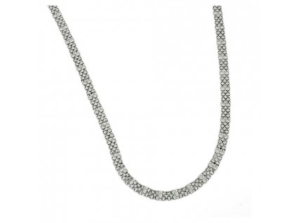 Stříbrný rhodiovaný náhrdelník 925 č. 1