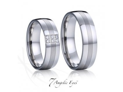 Snubní prsteny z oceli 031 Amadeo a Jeanne č. 1