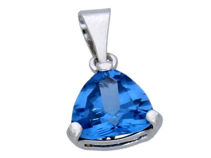 Přívěs s trojúhelníkovým akvamarinem