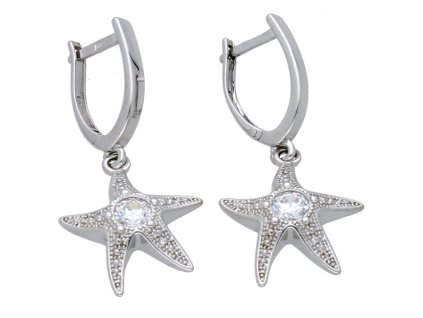 Náušnice bílé zlato hvězdice