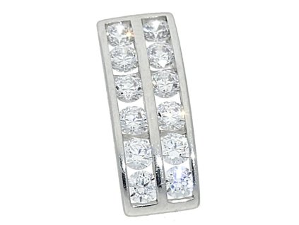 Stříbrný přívěs dvouřadý č. 1