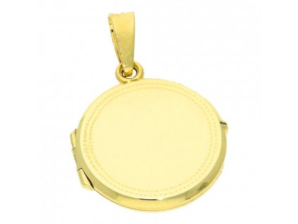 Zlatý medailon s rytinou č. 1