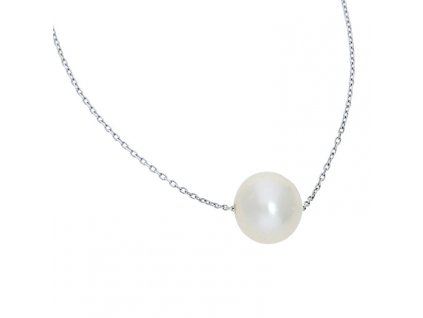 Stříbrný náhrdelník větší perla