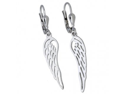Stříbrné náušnice andělská křídla