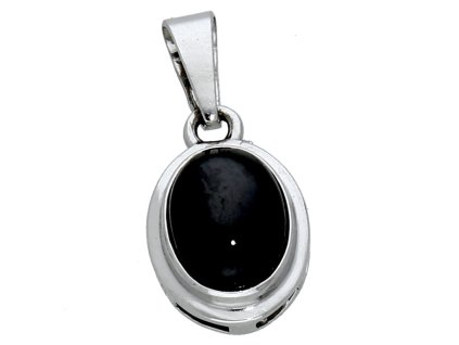 Oválný přívěsek s přírodním onyxem