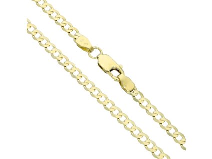 Lesklý řetízek zlatý pancr