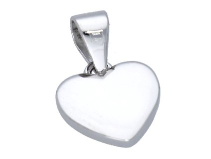 Celostříbrný přívěsek srdíčko