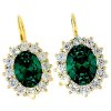 Zlaté náušnice smaragdové č. 2