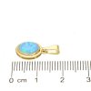Přívěs ze žlutého zlata s modrým opálem