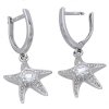 Náušnice bílé zlato hvězdice