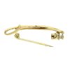Zlatá brož jemné zirkony č. 2
