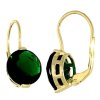 Zlaté náušnice velký smaragd č. 2