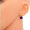 Zlaté náušnice lapis lazuli modré č. 4