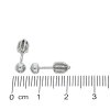 Celostříbrné náušnice pecky č. 3