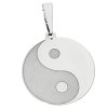 Přívěsek jing jang v bílém zlatě č. 1