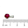 Přívěsek v bílém zlatě synt. rubín č. 2