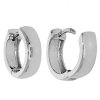 Náušnice kruhy v bílém zlatě č. 2