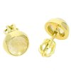 Zlaté náušnice pecky sagenit č. 2