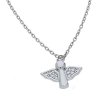 Stříbrný náhrdelník s andílkem č. 1