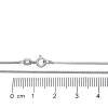 Stříbrný řetízek had hranatý profil