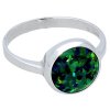 Stříbrný prsten zeleno modrý opál