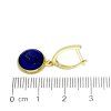 Visací zlaté náušnice lapis lazuli (Váha 3.82 g)