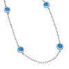 Řetízkový náhrdelník s modrými opály