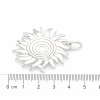 060 metallic sun shaped pendant on ruler