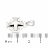 051 silver cross pendant with ruler scale