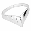 088 modern angular silver ring design