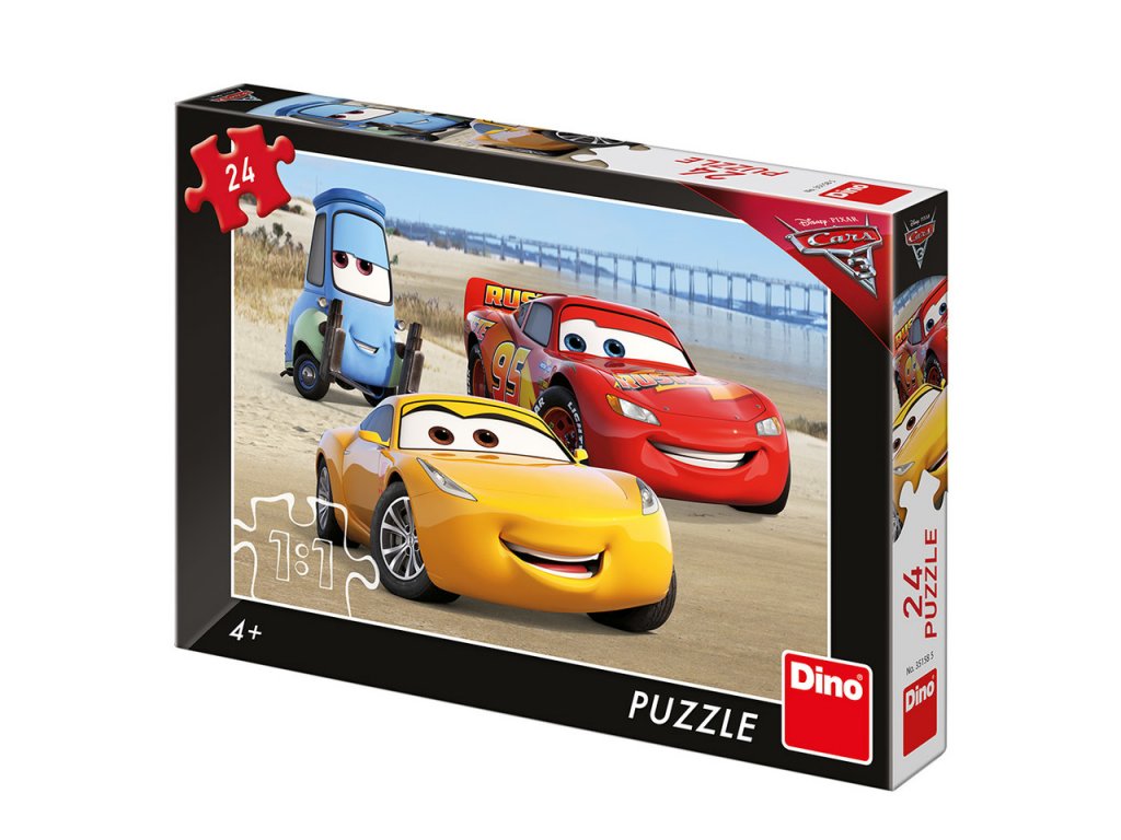 Puzzle "Cars 3" Na pláži 24 dílků