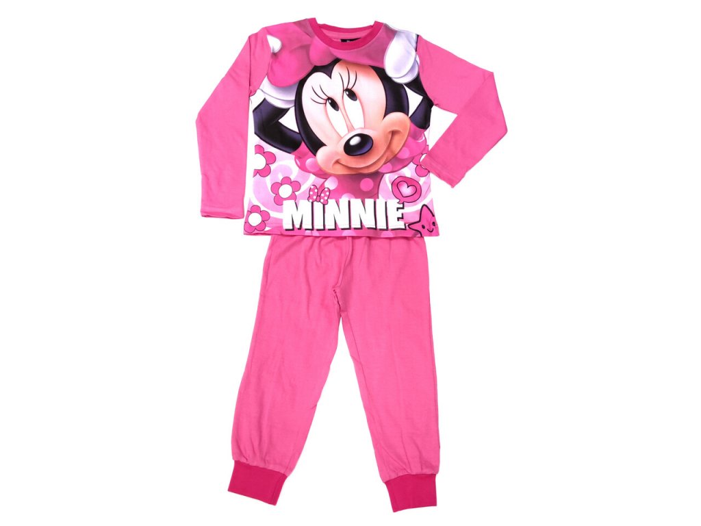Dívčí bavlněné pyžamo "Minnie Mouse" - světle růžová