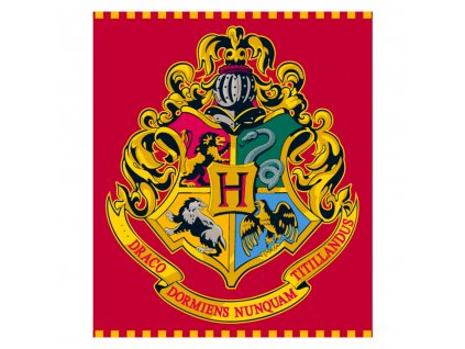 Dětská fleecová deka Harry Potter Hogwarts flag - 120 x 150 cm