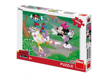 Puzzle "Minnie Mouse" Minnie sportuje 100 XL dílků