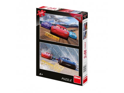 Puzzle "Cars 3" Závod 2x66 dílků