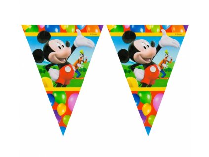 Vlajky na párty Playful Mickey Mouse - 230 cm