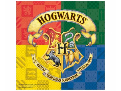 Papírové ubrousky Hogwarts Houses Harry Potter - 20 ks