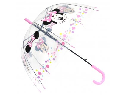 Automatický transparentní deštník krásna Minnie Mouse