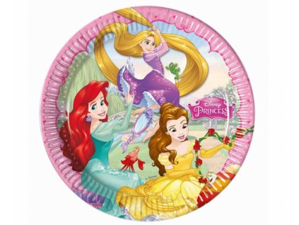 Papírové talíře Disney Princess - 8 ks / 23 cm