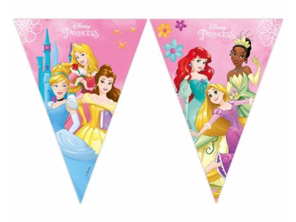 Vlajky na párty Disney Princess - 230 cm