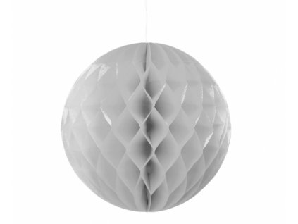 Lampion koule - stříbrná / 30 cm