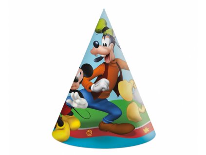 Papírové kloboučky Mickey a jeho kamarádi - 6 ks