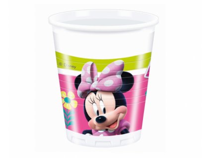 Plastové kelímky Minnie Happy helpers - 8 ks / 200 ml