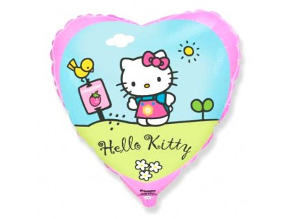 Fóliový balón 18" - Hello Kitty v záhradě