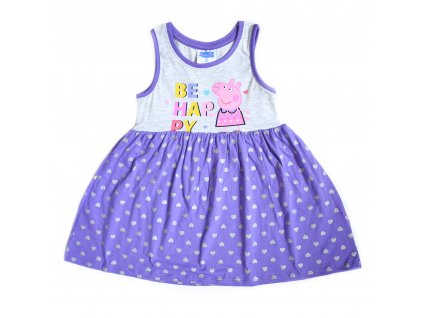 Dětské šaty "Prasátko Peppa" - fialová