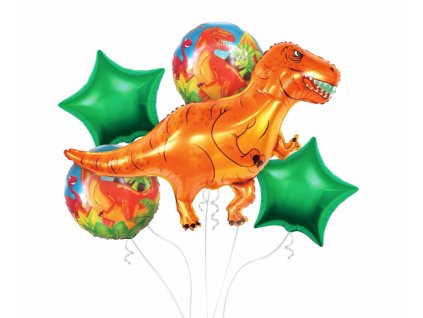 Balónová kytice Dinosaurus