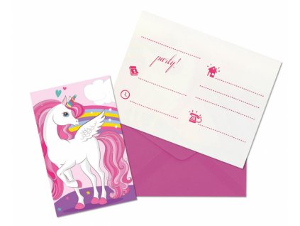 Dětské pozvánky na oslavu - Unicorn