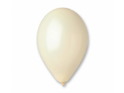 Latexový balón Metalizovaný 12" / 30 cm - krémová