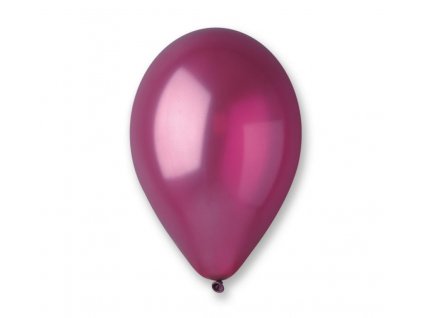 Latexový balón Metalizovaný 10" / 25 cm - bordová