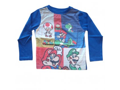 Chlapecké tričko s dlouhým rukávem Super Mario